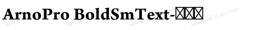 ArnoPro BoldSmText字体转换